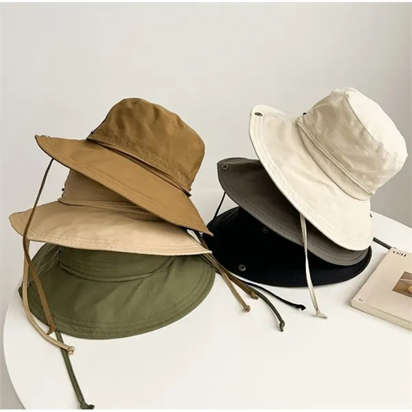 Unisex Waterproof Sun Hat with Snap Button