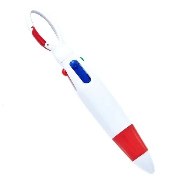 Four-color Ballpoint Pen With Buckle
