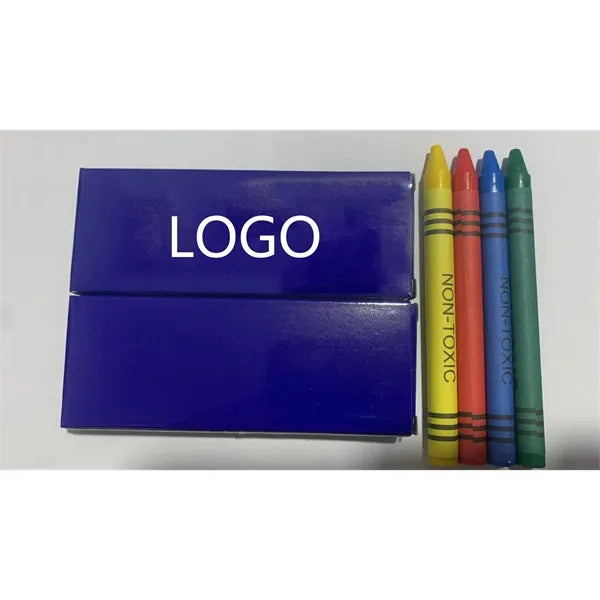 Kids 4-Packs Soy Wrapped Boxes Wax Crayons