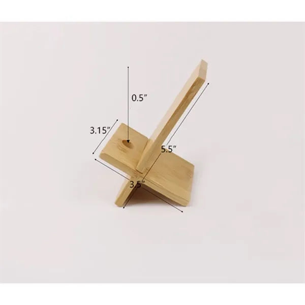 Bamboo Cell Phone Stand