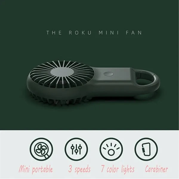 Handheld Mini Powerful Portable USB Rechargeable Pocket Fan