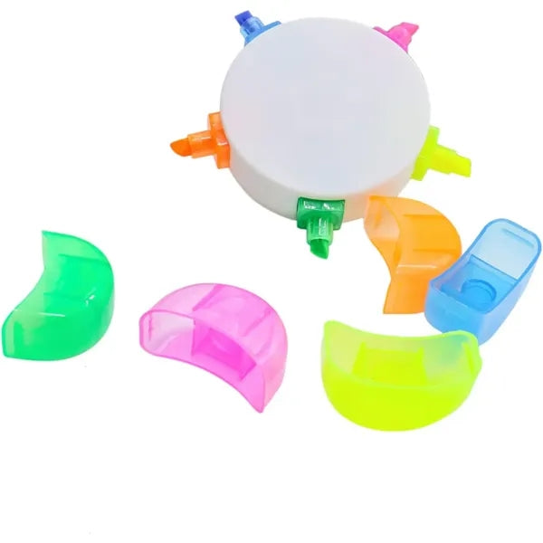 5-in-1 Flower Shape Fluorescent Highlighter