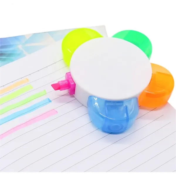 5-in-1 Flower Shape Fluorescent Highlighter