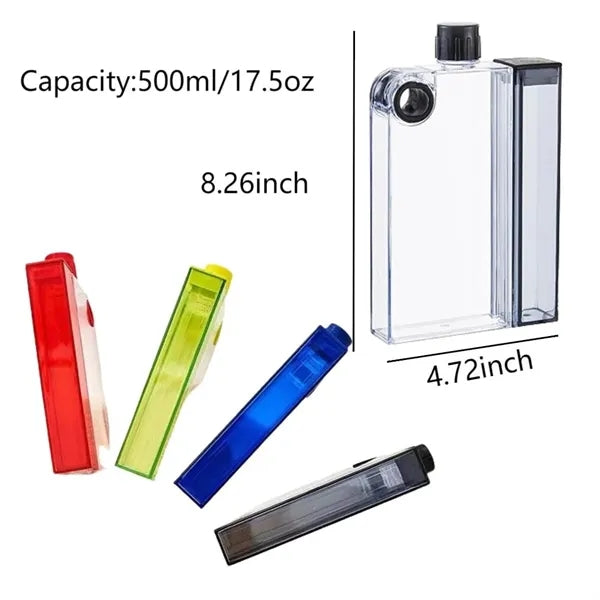 Creative Portable Clear Square Water Bottle