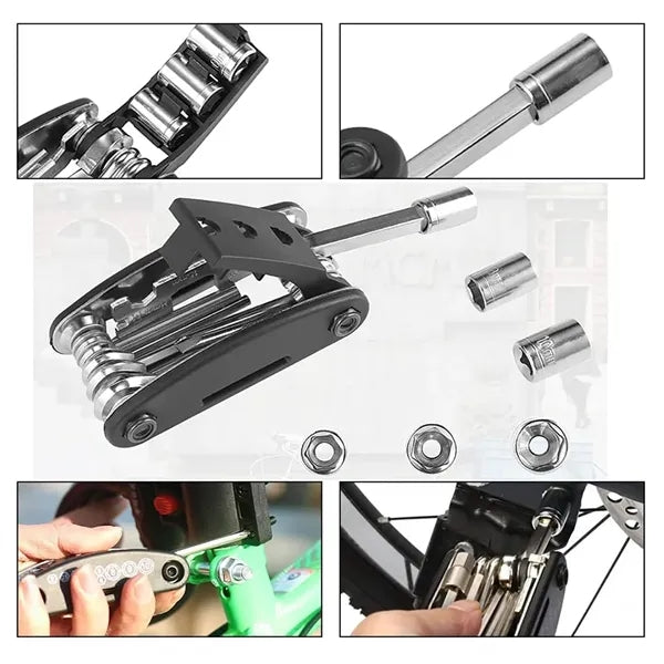 16-in-1 Folding Set Bike Repair Multi-Function Tools