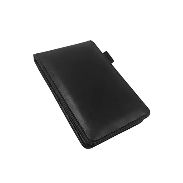 Mini A7 Pocket Leather Notepad Holder with Stylus Pen