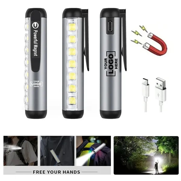 Flashlight Usb Rechargeable Magnetic Led