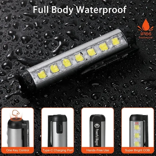 Flashlight Usb Rechargeable Magnetic Led