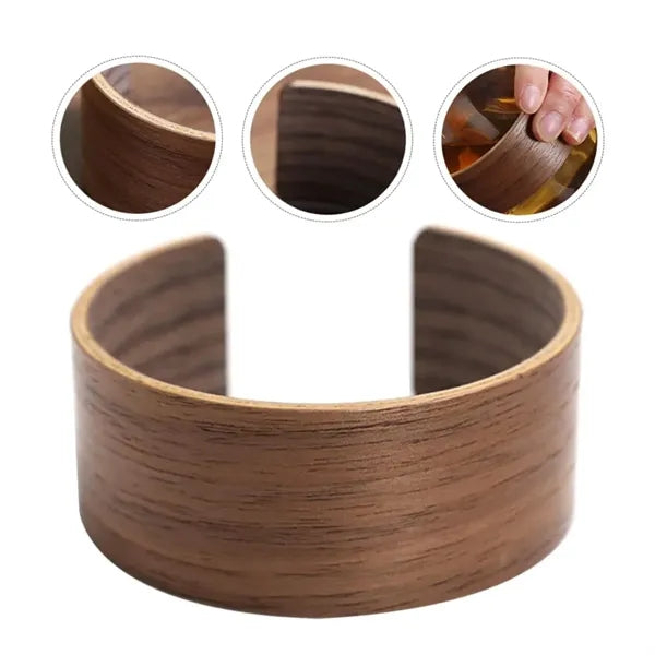 Wooden Cup Sleeve Beverage Bottle Holder