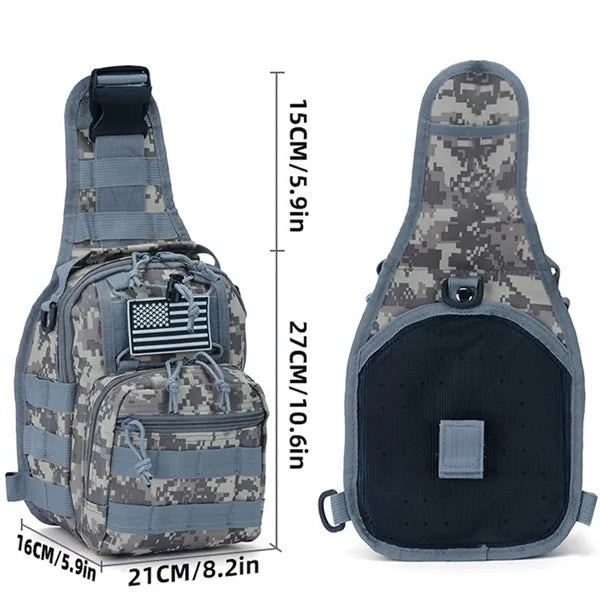 Military Shoulder Bag Sling Backpackv
