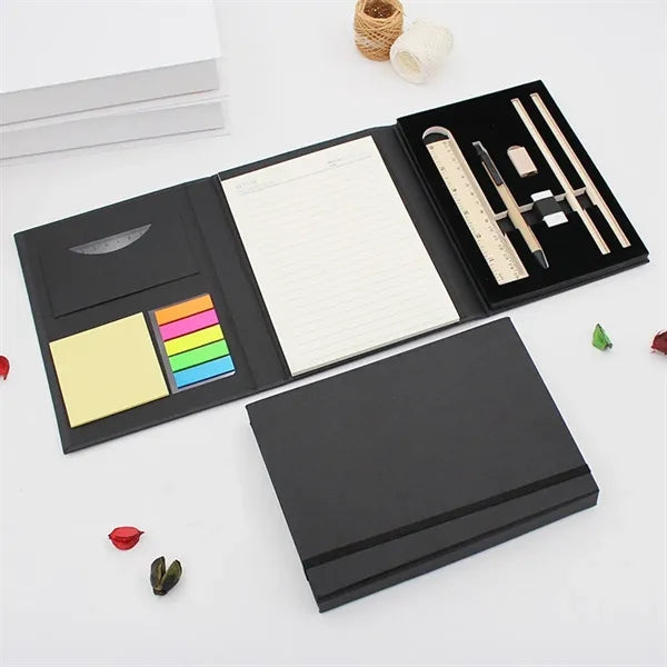 Kraft Notebook Pen Composition Sticky Set