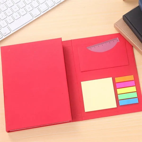 Kraft Notebook Pen Composition Sticky Set
