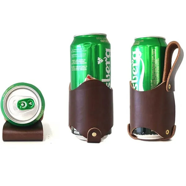 Leather Beer Holster Bottle Holders