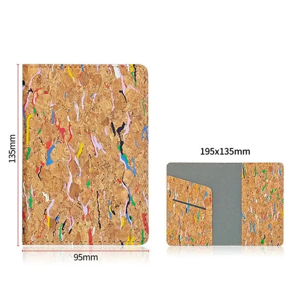 Eco-Friendly Natural Cork Unisex Passport Card Holder