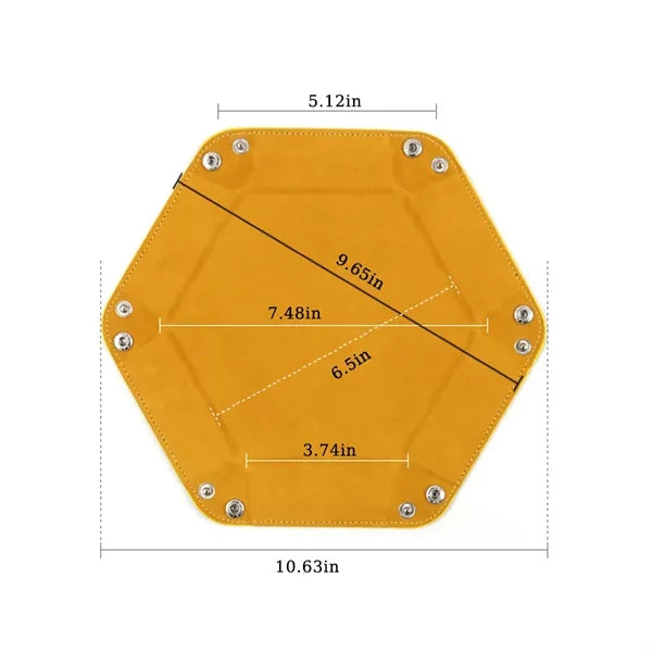 Hexagon Foldable Dice Tray