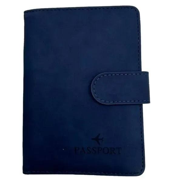 RFID Leather Passport Wallet Holder