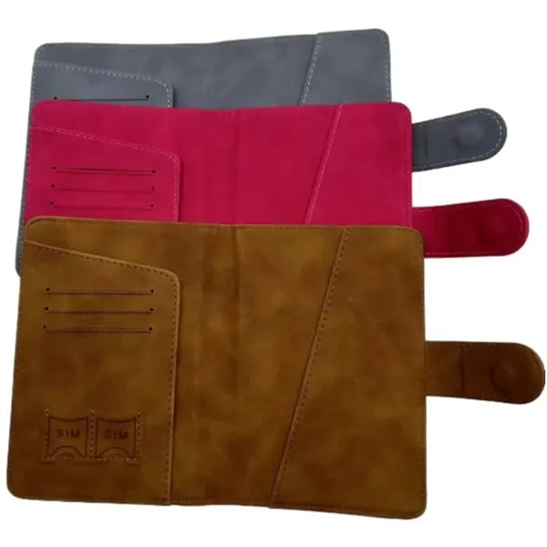 RFID Leather Passport Wallet Holder