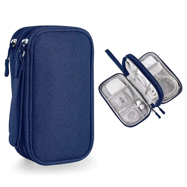Double Layer Electronic Organizer Accessories Case