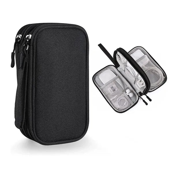 Double Layer Electronic Organizer Accessories Case