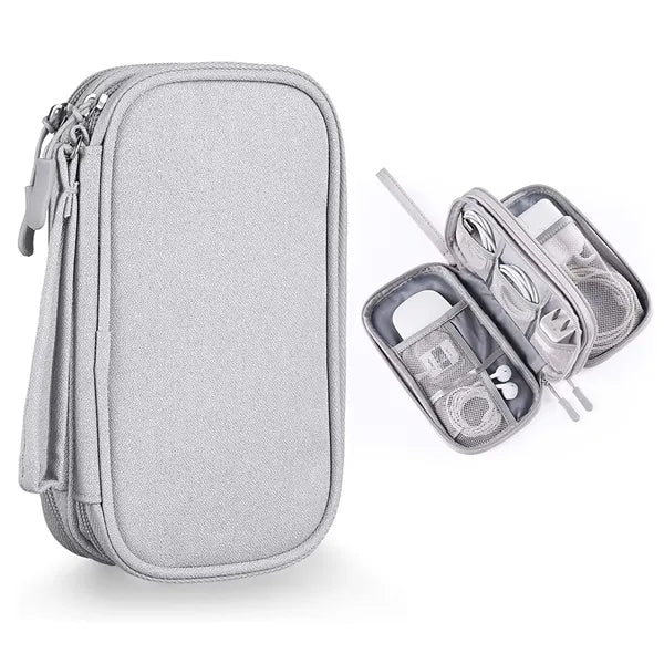 Double Layer Electronic Organizer Accessories Case