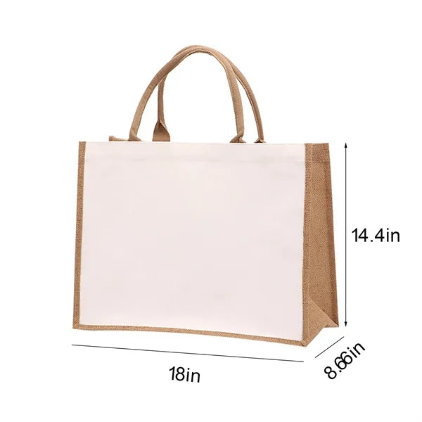 Burlap Tote Bag