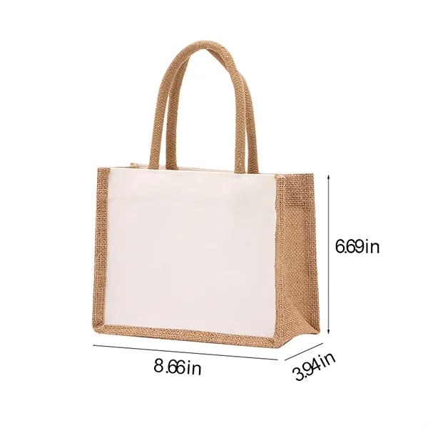 Burlap Tote Bag