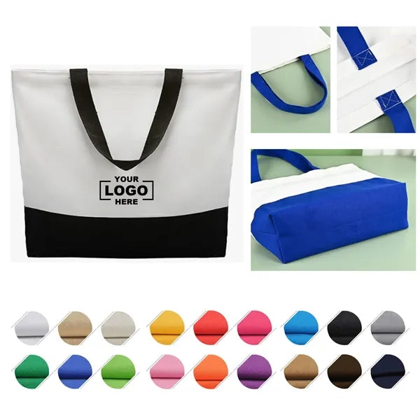 Full Color Customizable Canvas Tote Bag Reticule