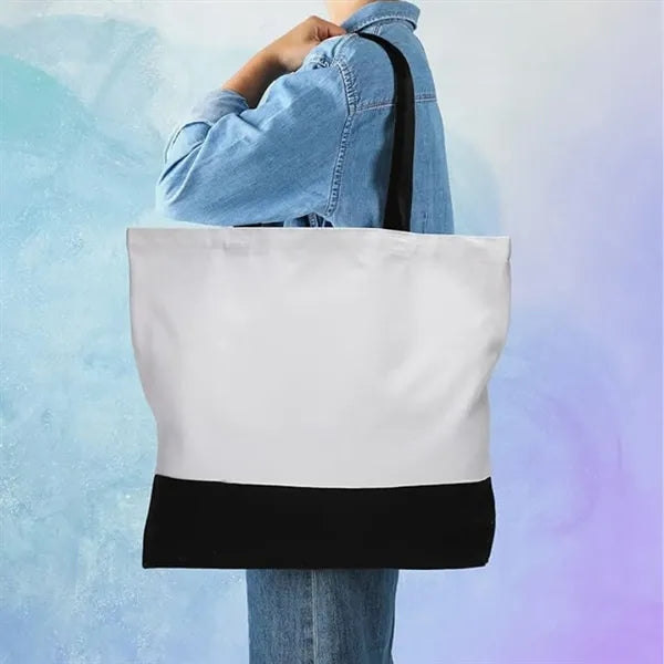 Full Color Customizable Canvas Tote Bag Reticule