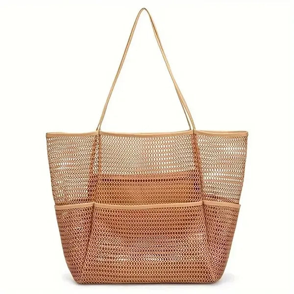 Mesh Beach Tote Bag for Women