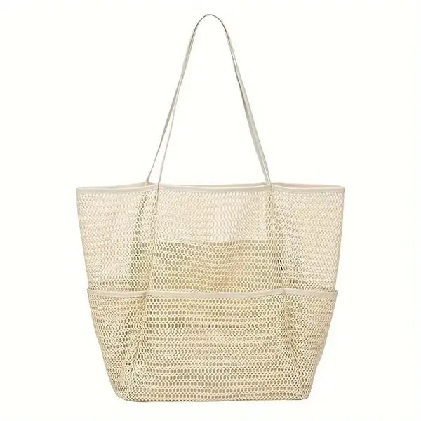 Mesh Beach Tote Bag for Women