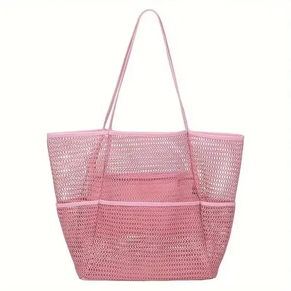 Mesh Beach Tote Bag for Women