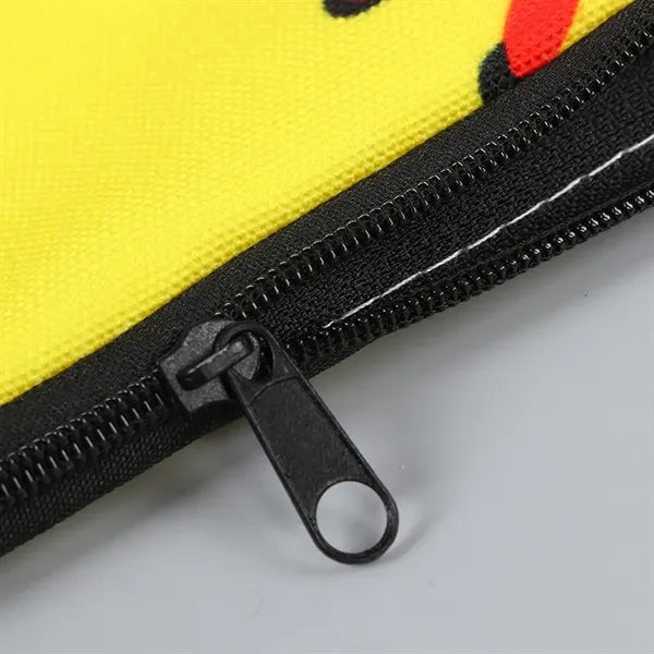 Pencil Case Baseball Creative Pattern Zipper Canvas Bag