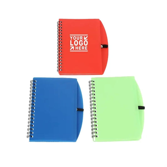 Plastic Cover Handwriting Notebook with Pen loop
