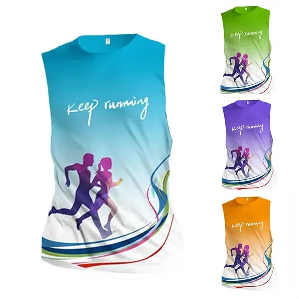 Running Full Color Printing Tank Top