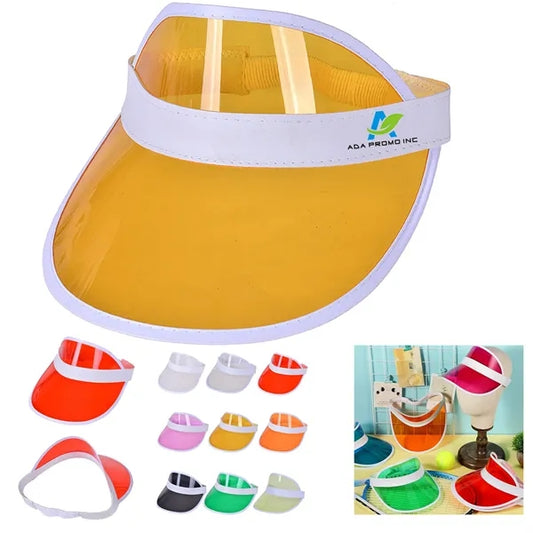 Retro Glow Clear Colored Sun Visor