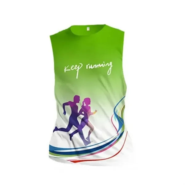Running Full Color Printing Tank Top