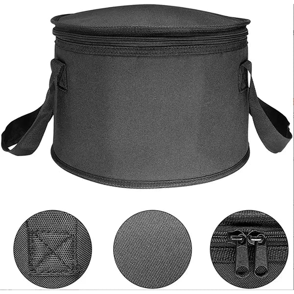 Round Cooler Foil Inner Lining Zipper Insulated Bag