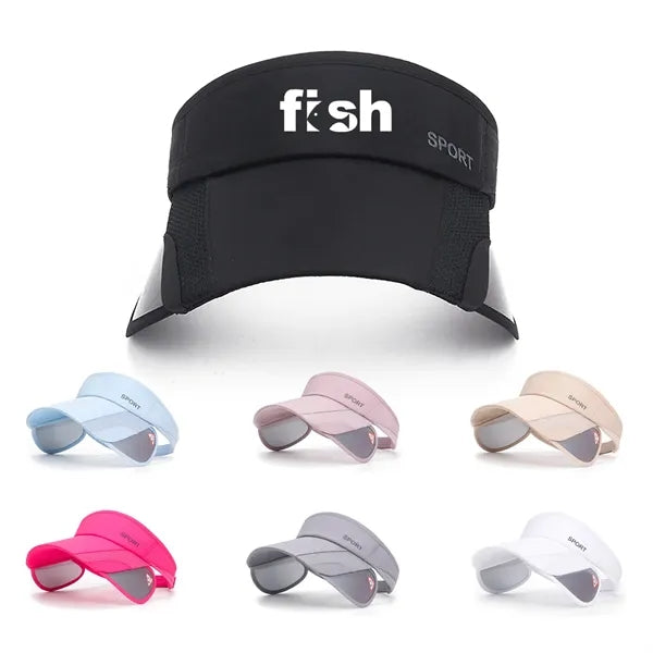Athletic Mesh Visor - Stylish Sun Hat for Golf, Running, and