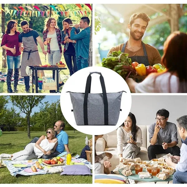 Foldable Mega Shopping Kooler Tote Bag Lunch Box