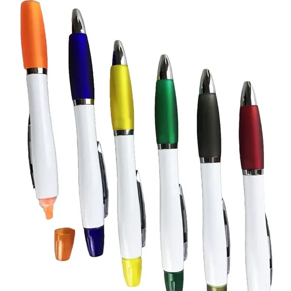 Double Highlighter Ballpoint Pen