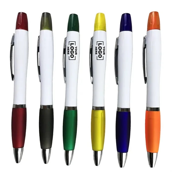 Double Highlighter Ballpoint Pen