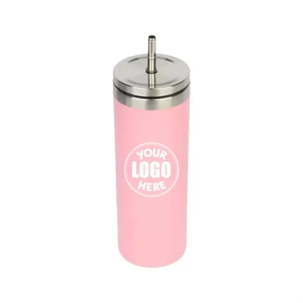 20Oz Stainless Steel Straw Bottle