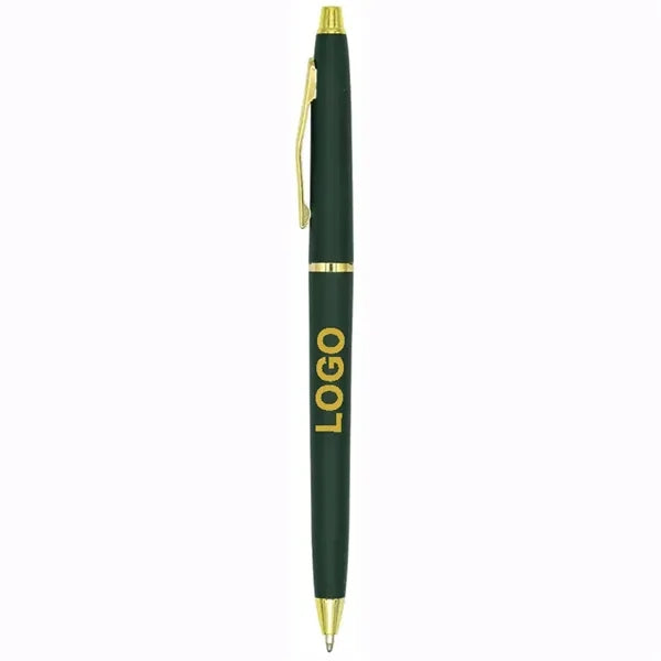 Cooper Retractable Pen with Gold Trim