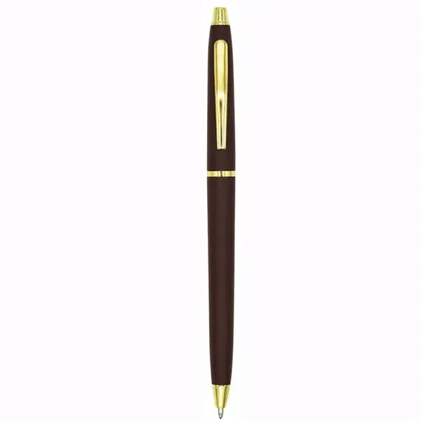 Cooper Retractable Pen with Gold Trim