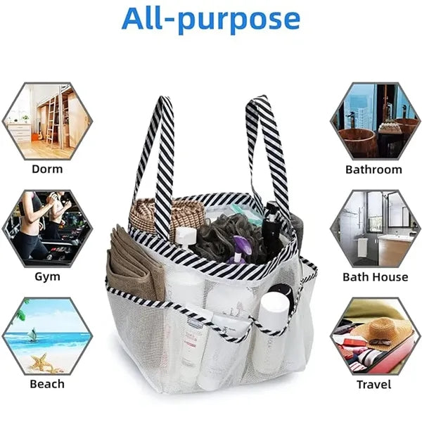 Mesh Shower Caddy Tote