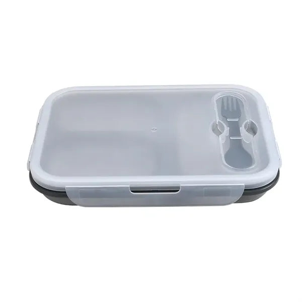 Silicone Collapsible 3 Compartments Lunch Box
