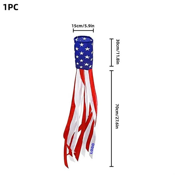 40 Inch American Flag Windsocks