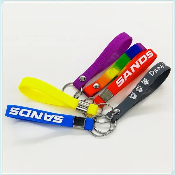 Silicone Wrist Strap Keychain