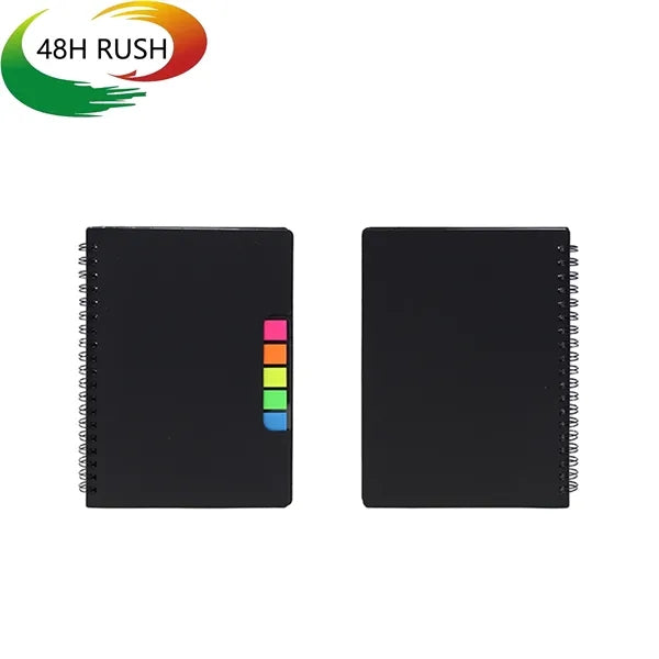 Spiral Notepad w/ Inside Pen & Sticky Notes Set