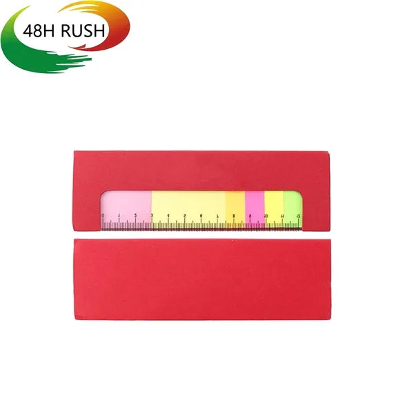 Colorful Stickers w/ Plastic Clear Ruler